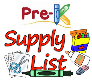 prek supply list