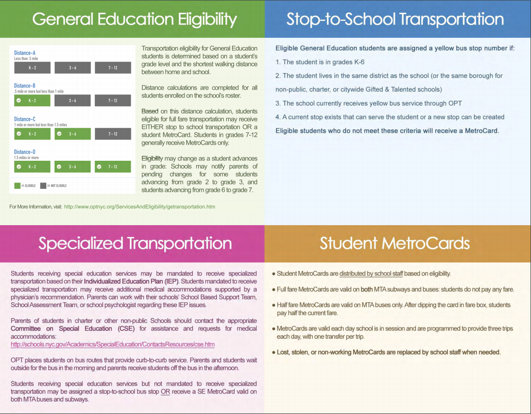 additional pupil transportation info